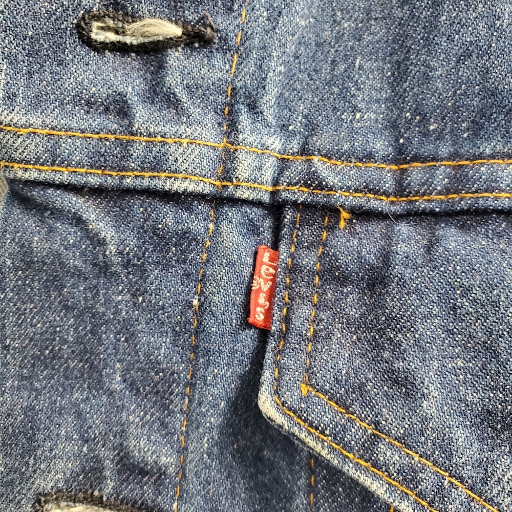 Levi's VTG 70s Type III Trucker Jean Jacket Indigo Blue 70505-0217 Oversized - Picture 2 of 6